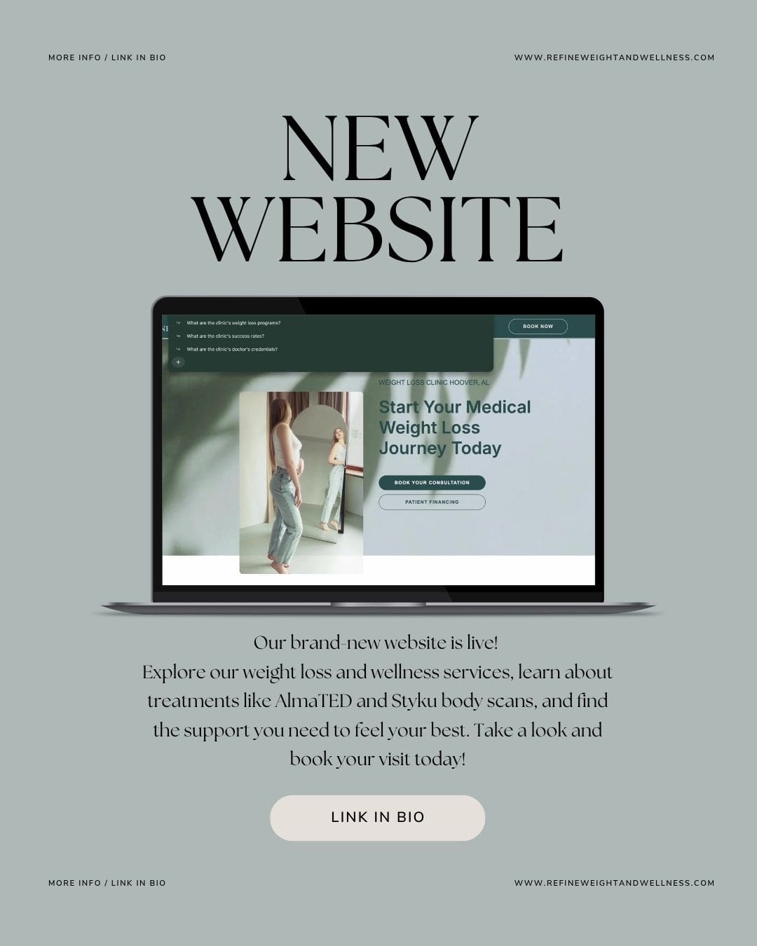 Refine weight and wellness new website